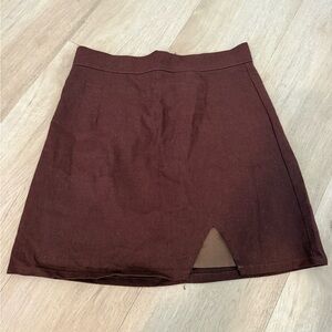 Peppermayo Chocolate Mini Skirt